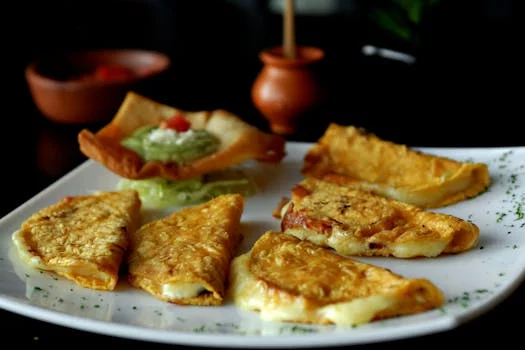 cheese quesadilla golden crispy