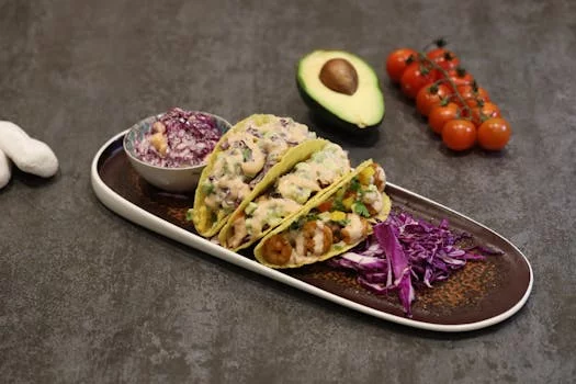 fish tacos cabbage slaw lime